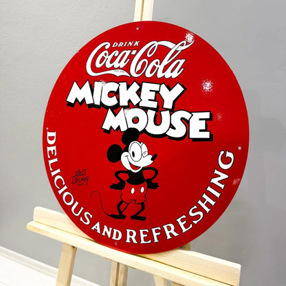 COCA-COLA x MICKEY MOUSE Metal Tabela