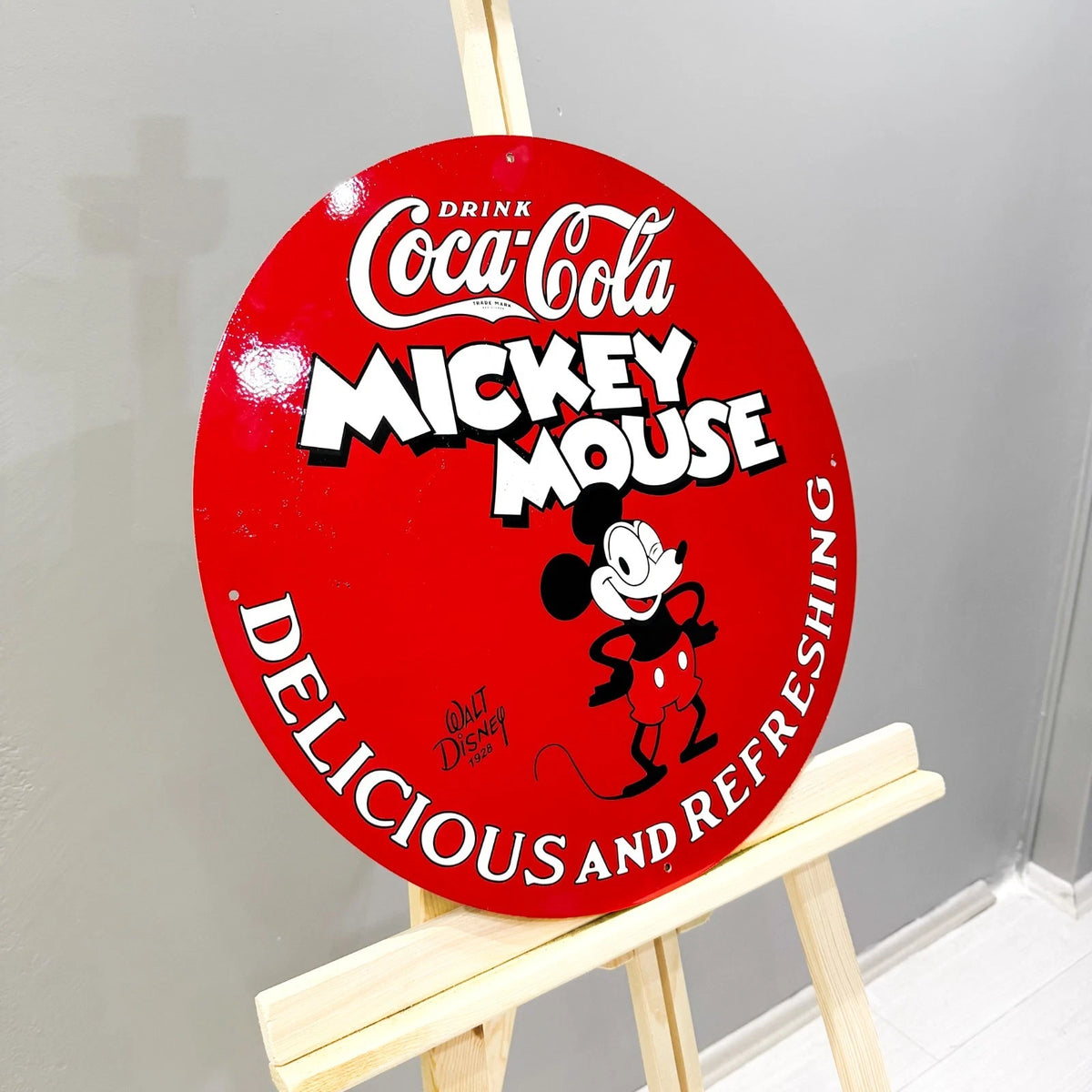 COCA-COLA x MICKEY MOUSE Metal Tabela