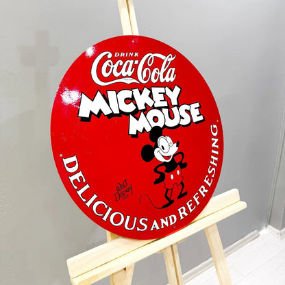 COCA-COLA x MICKEY MOUSE Metal Tabela