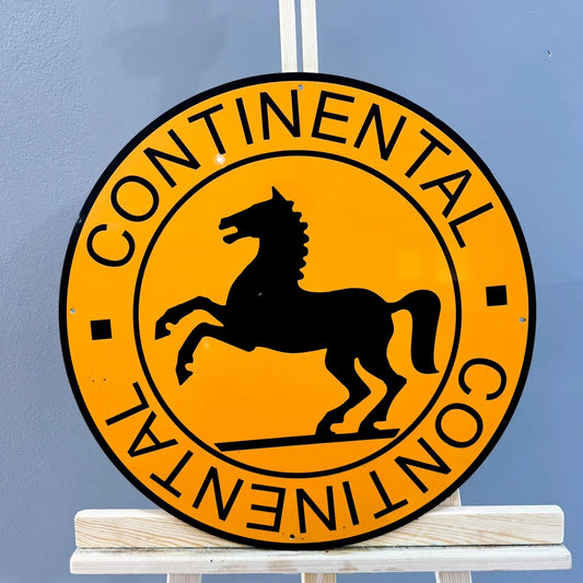 Continental Horse Logo Metal Tabela