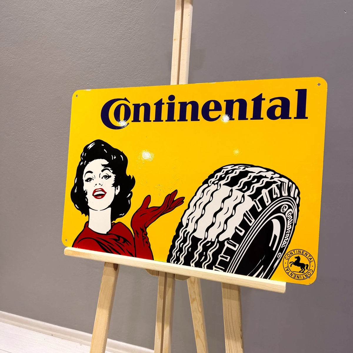 Continental Tyre Advertising Metal Tabela