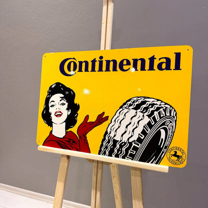 Continental Tyre Advertising Metal Tabela