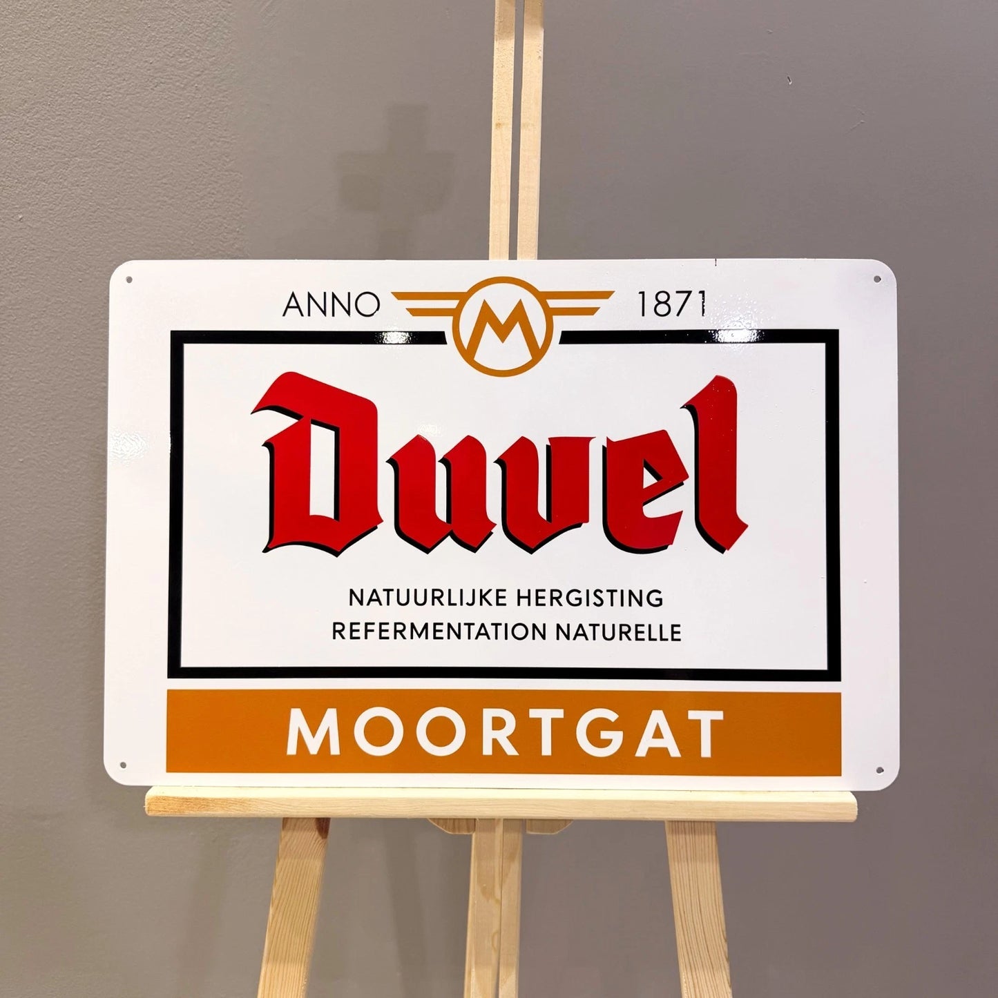 Duvel Moortgat Beer - Brewery Metal Tabela