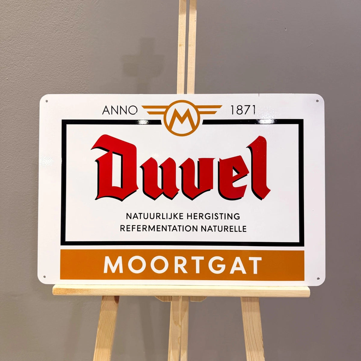 Duvel Moortgat Beer - Brewery Metal Tabela