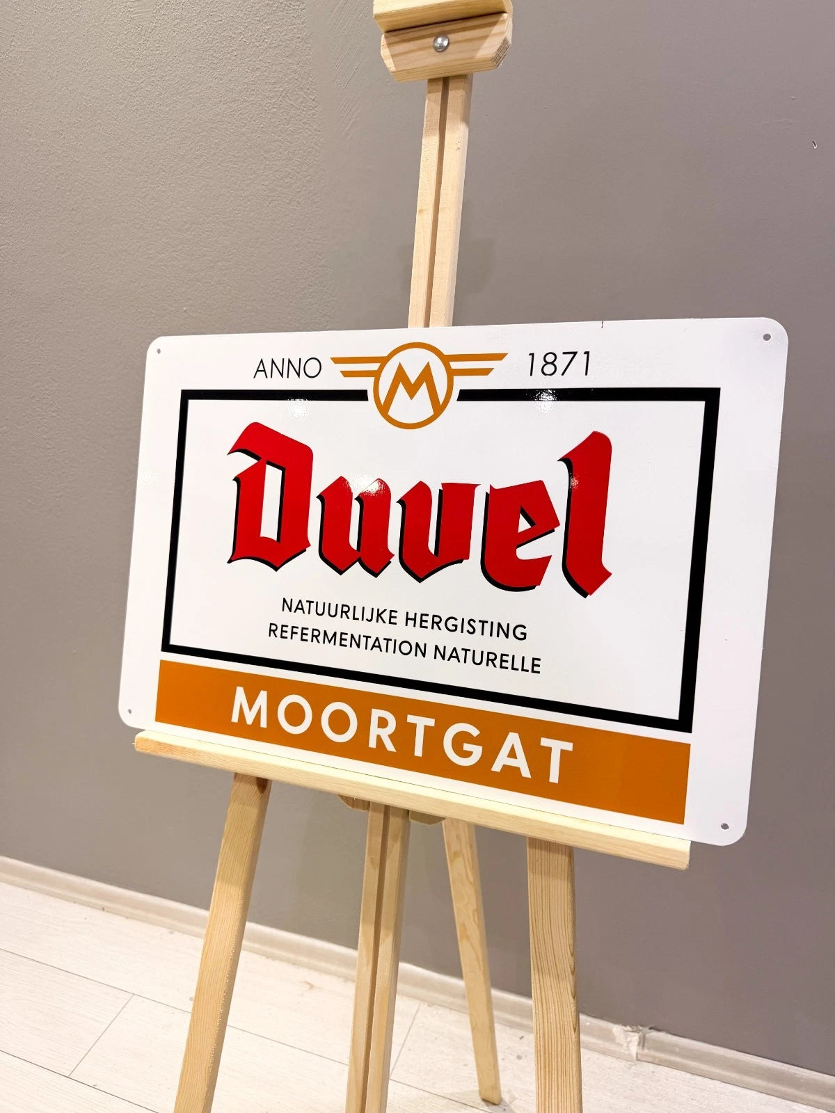 Duvel Moortgat Beer - Brewery Metal Tabela