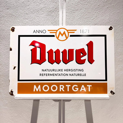 Duvel Moortgat Rusted Brewery Metal Tabela