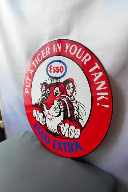 Esso Extra - Put a Tiger in Your Tank!" Tiger Motoring - 19.7 Metal Tabela