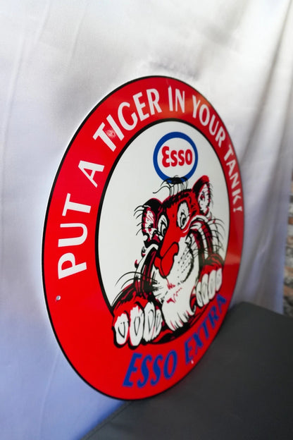 Esso Extra - Put a Tiger in Your Tank!" Tiger Motoring - 19.7 Metal Tabela