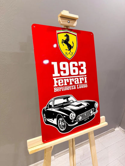 Ferrari 1963 Berlinetta Lusso Metal Tabela