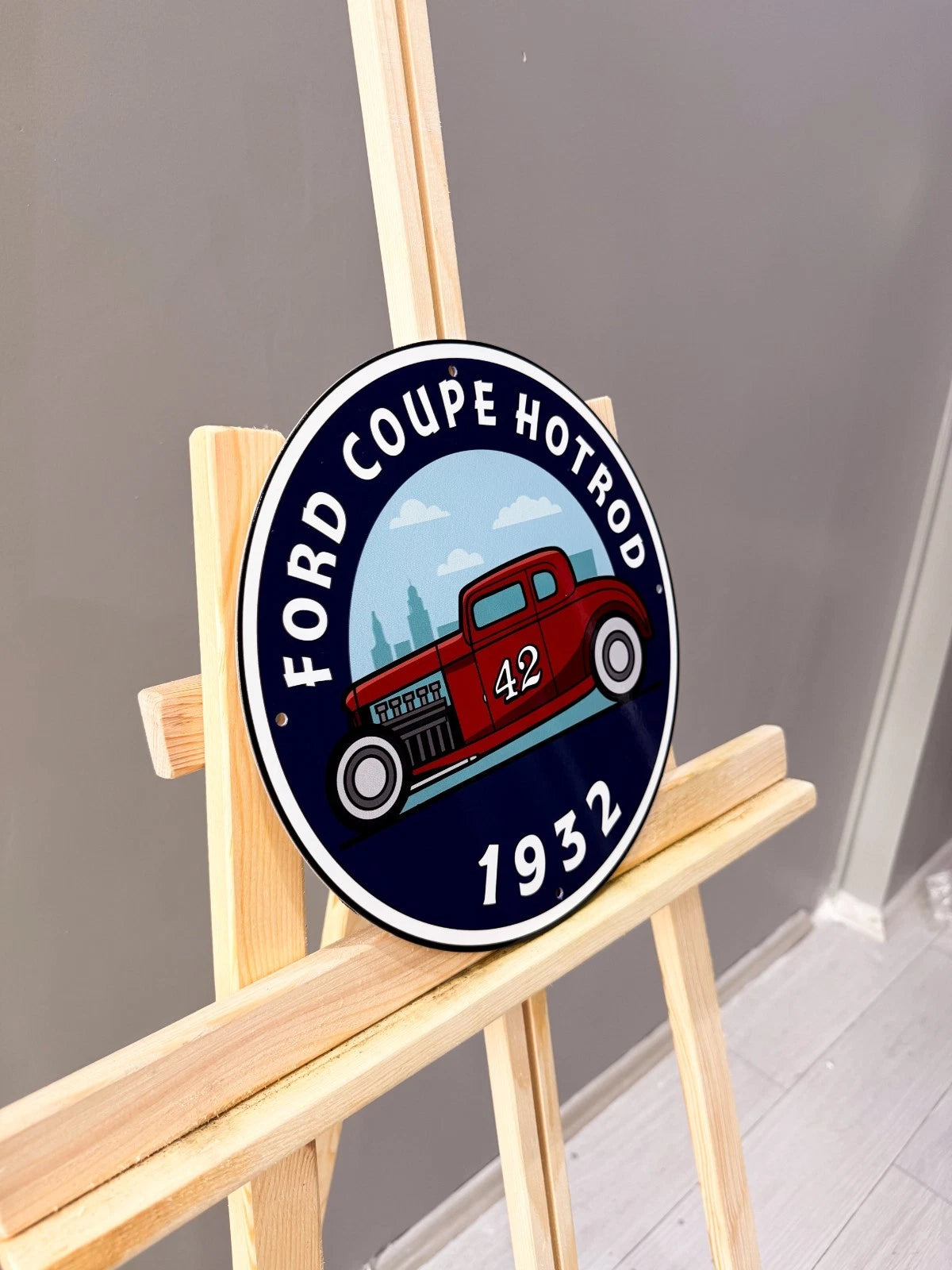 Ford Coupe Hot Rod 1932 Metal Tabela