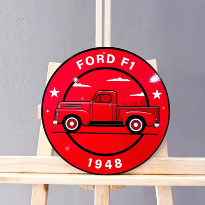 Ford F1 1948 Pickup Metal Tabela