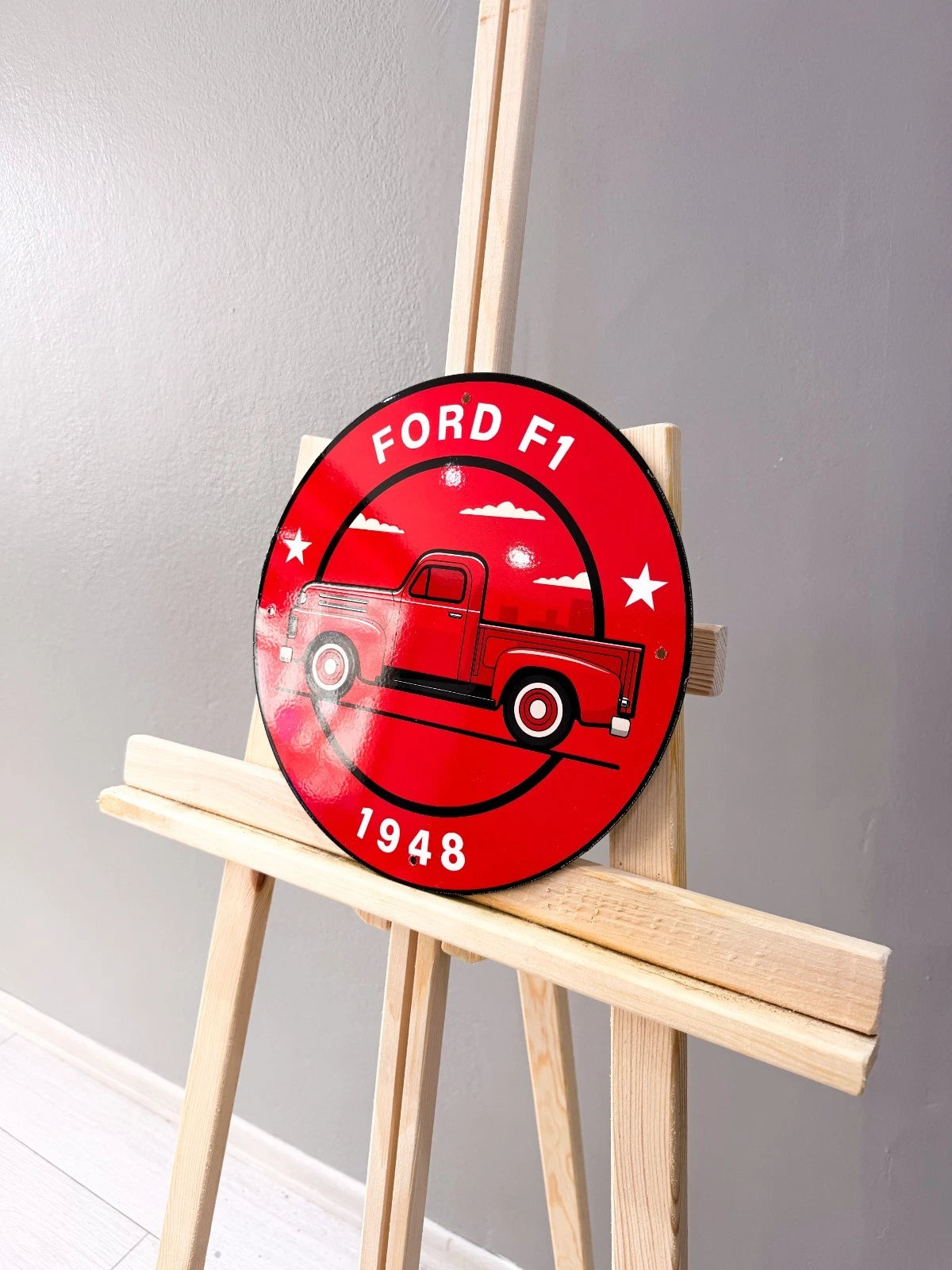 Ford F1 1948 Pickup Metal Tabela