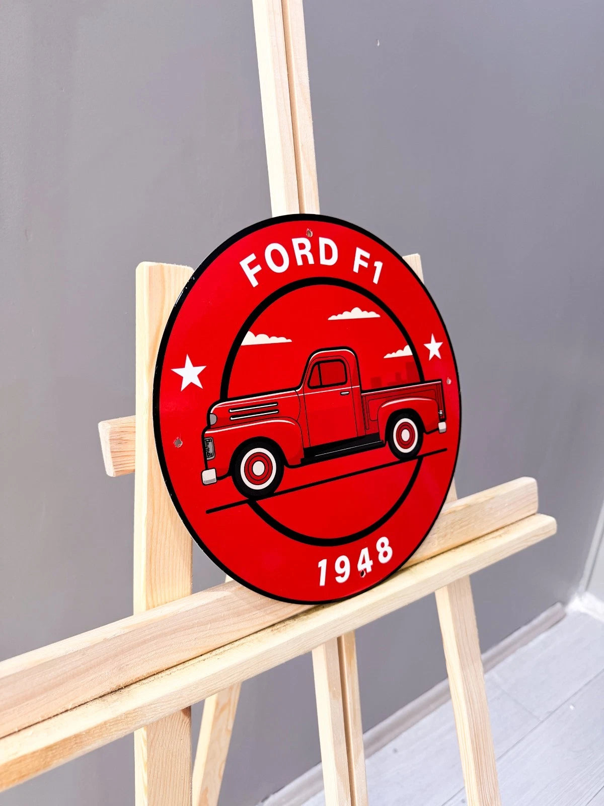 Ford F1 1948 Pickup Metal Tabela