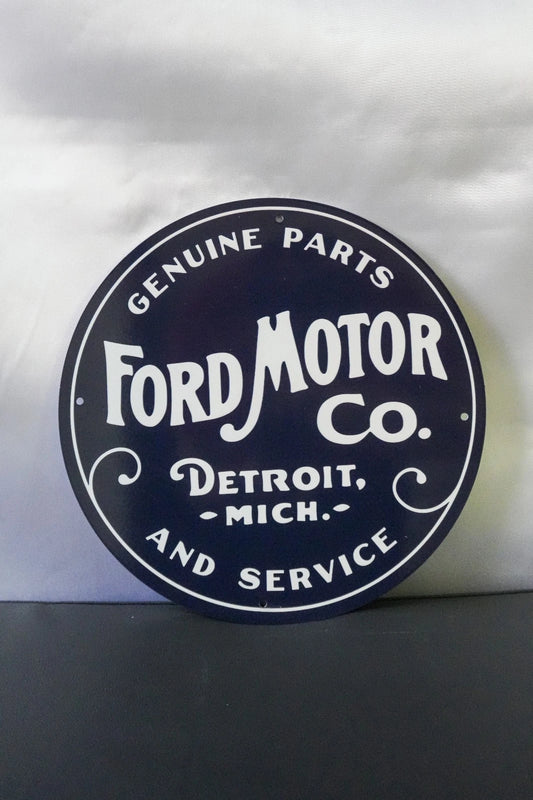 Ford Motor Co. Detroit - Genuine Parts & Service 30 CM Metal Tabela