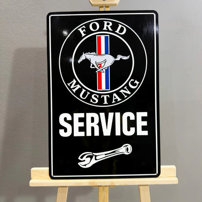 Ford Mustang Service Metal Tabela