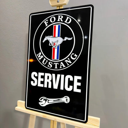 Ford Mustang Service Metal Tabela