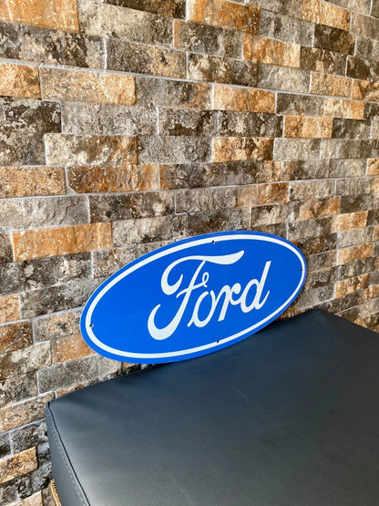 Ford Oval Emblem - Heritage Metal Tabela