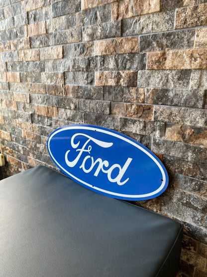 Ford Oval Emblem - Heritage Metal Tabela
