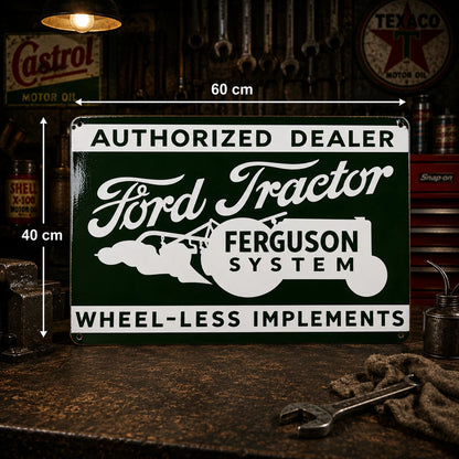 Ford Tractor Ferguson System Dealer Metal Tabela