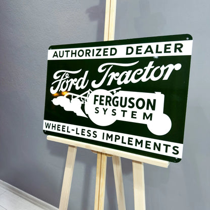 Ford Tractor Ferguson System Dealer Metal Tabela