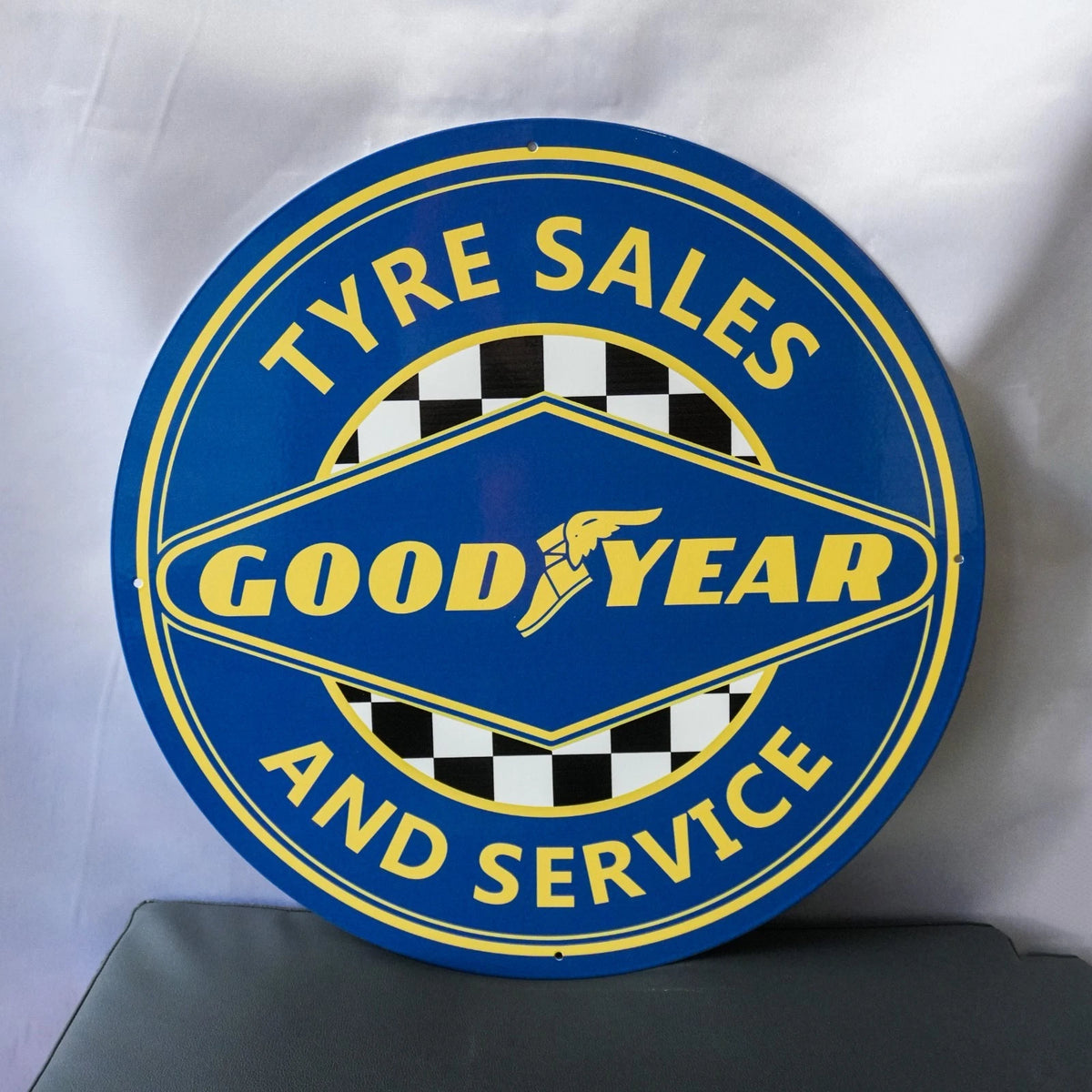 Goodyear Tyre Sales & Service - Racing Metal Tabela
