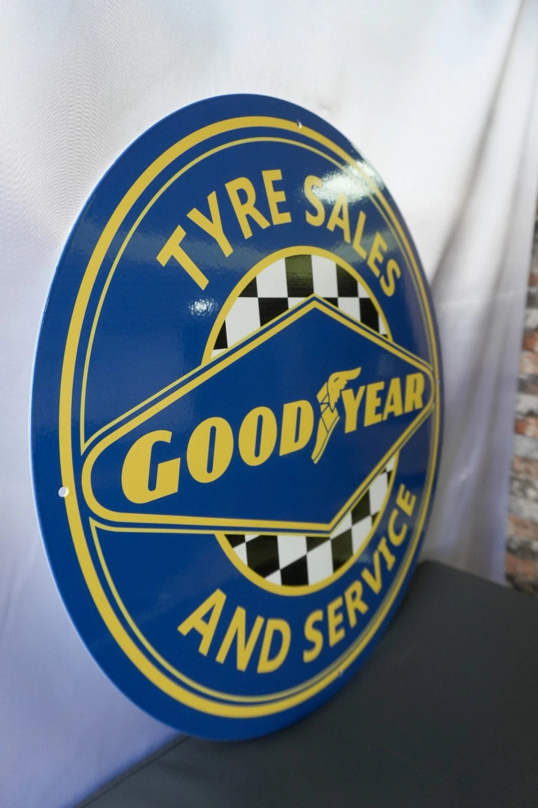 Goodyear Tyre Sales & Service - Racing Metal Tabela