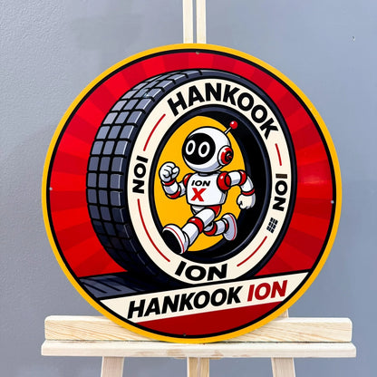 Hankook iON X Tire Mascot Metal Tabela