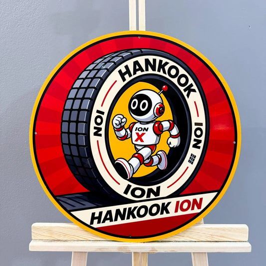 Hankook iON X Tire Mascot Metal Tabela