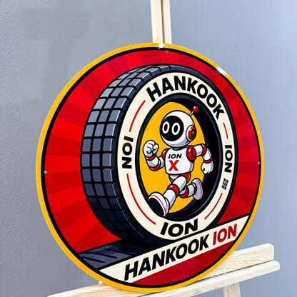 Hankook iON X Tire Mascot Metal Tabela