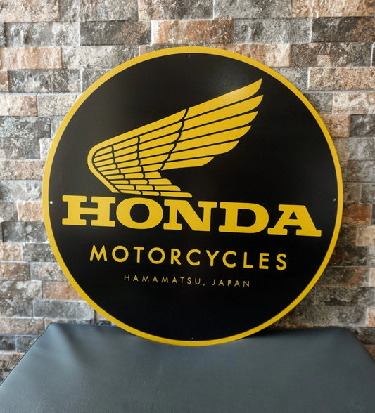 HONDA MOTORCYCLES - Wing Logo Metal Tabela