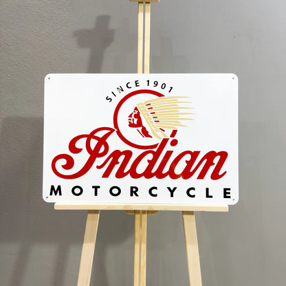 Indian Motorcycle Since 1901 Metal Tabela