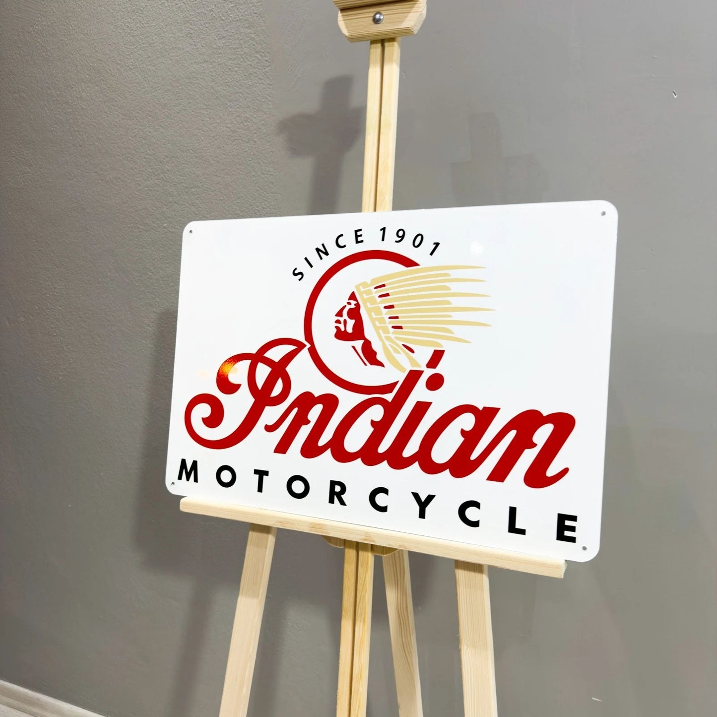 Indian Motorcycle Since 1901 Metal Tabela