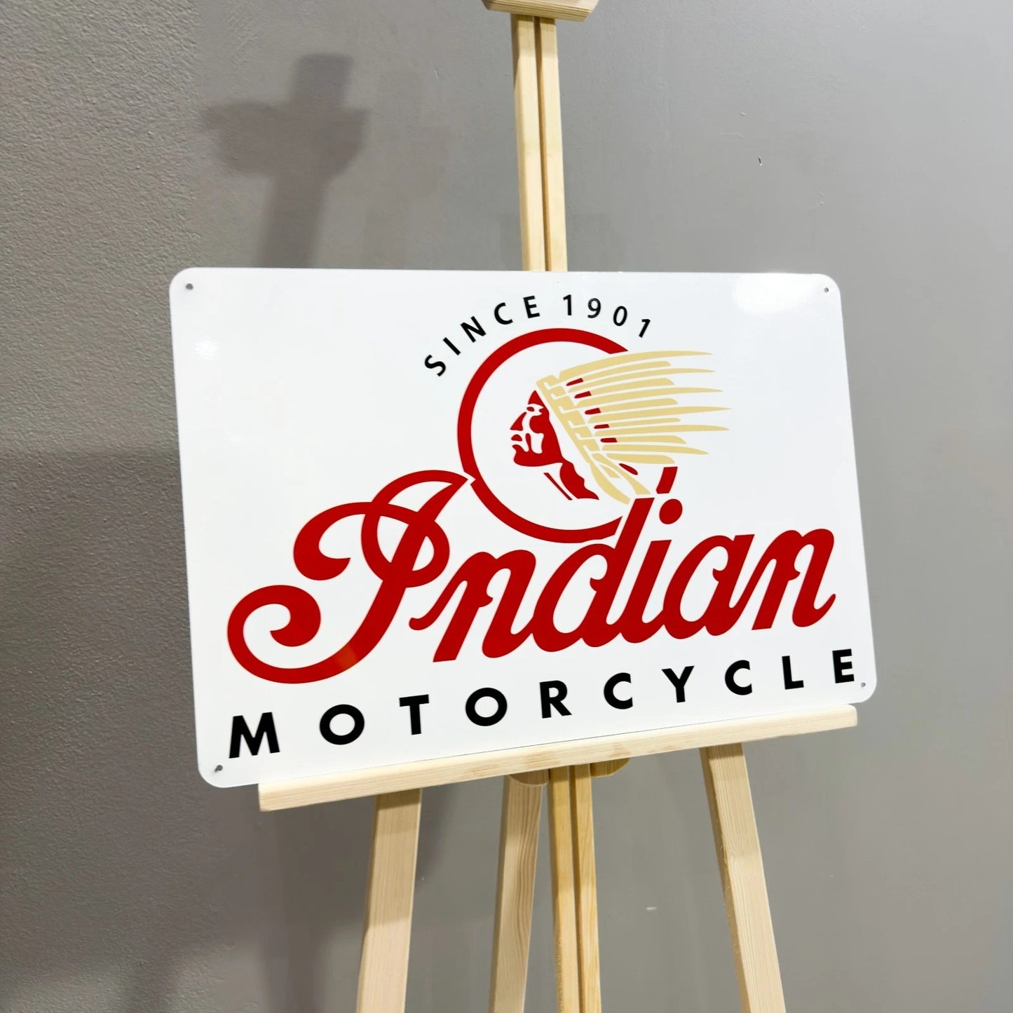 Indian Motorcycle Since 1901 Metal Tabela