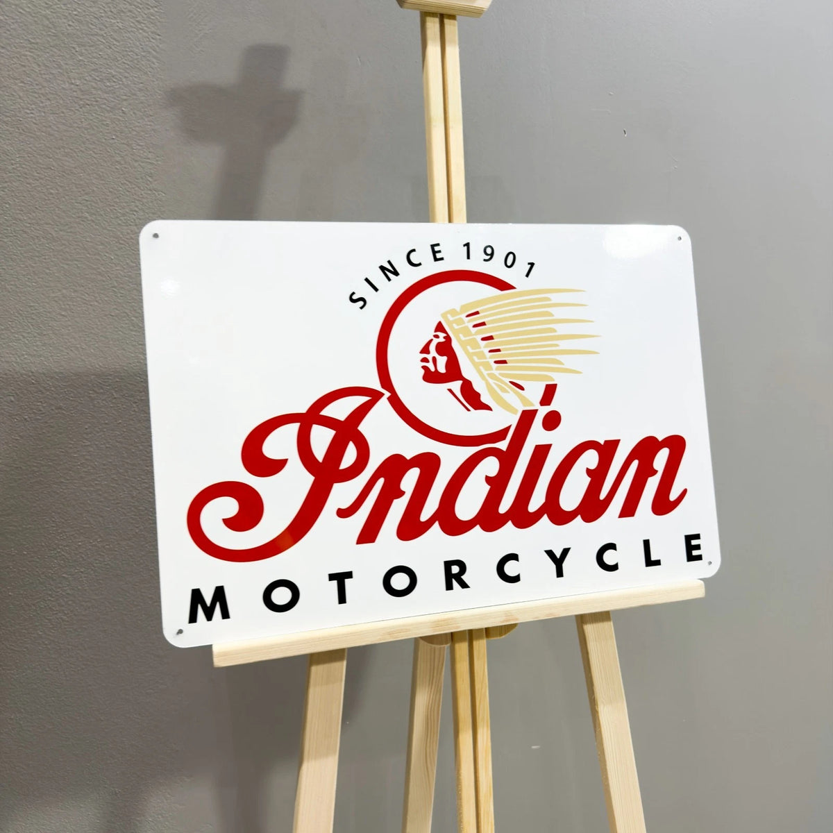 Indian Motorcycle Since 1901 Metal Tabela