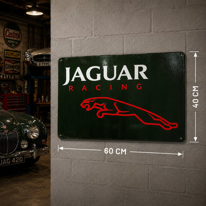Jaguar Racing Leaping Cat Metal Tabela