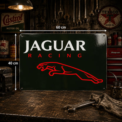 Jaguar Racing Leaping Cat Metal Tabela