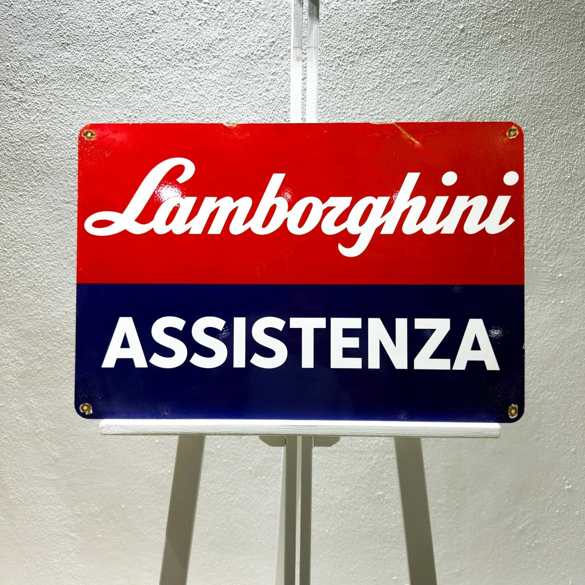 Lamborghini Rusty Assistenza Metal Tabela