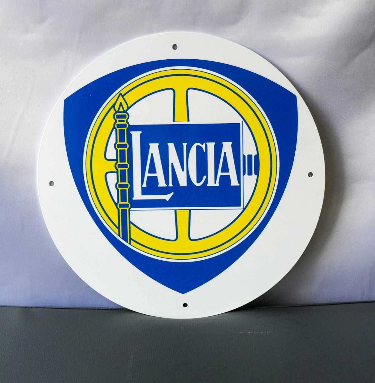 Lancia Shield Logo Metal Tabela