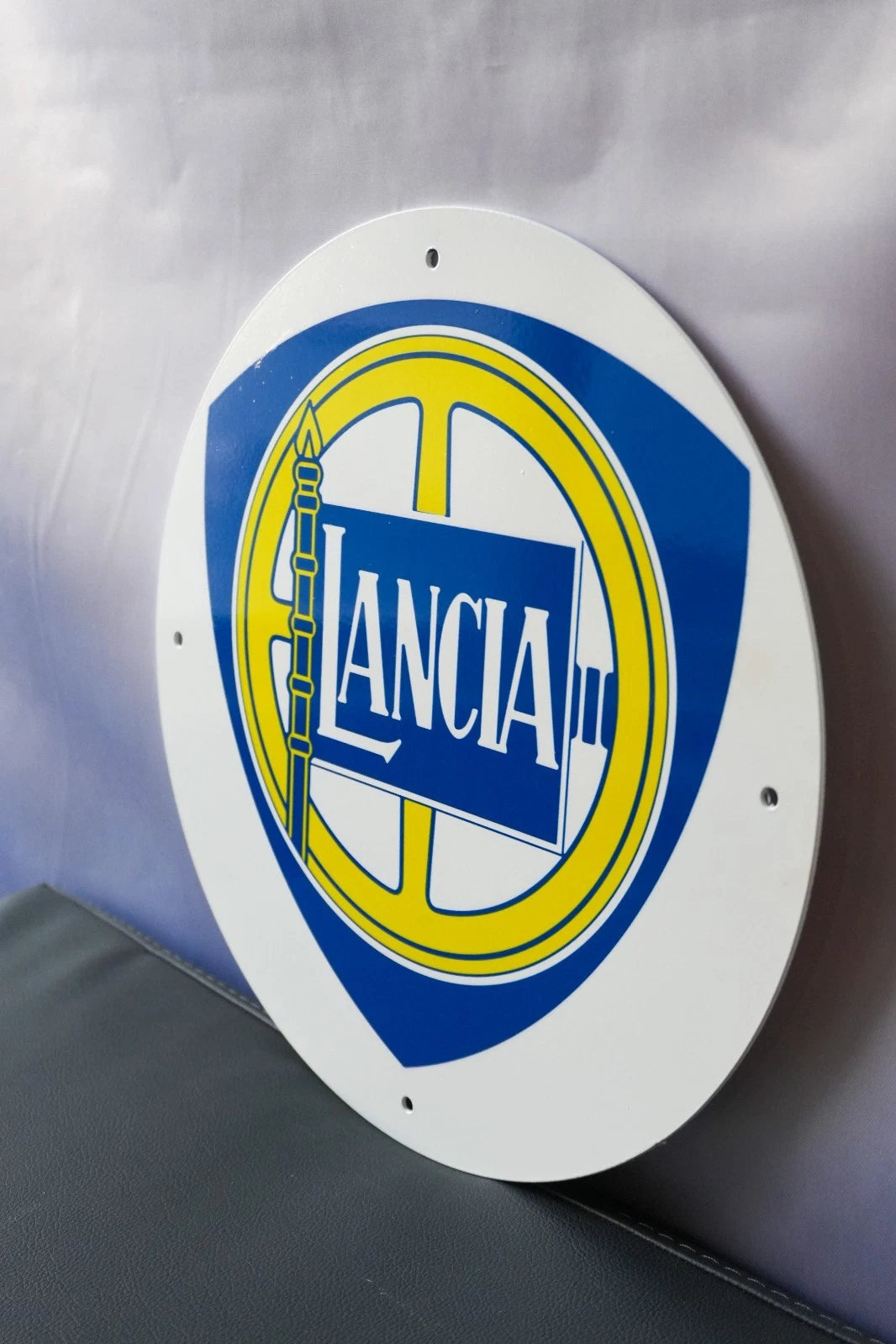 Lancia Shield Logo Metal Tabela