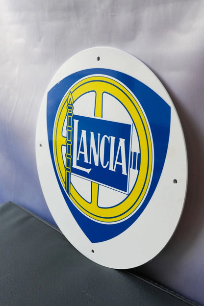 Lancia Shield Logo Metal Tabela
