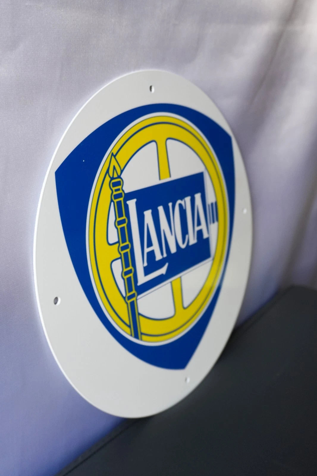 Lancia Shield Logo Metal Tabela