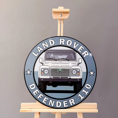 Land Rover Defender 110 - Classic Off-Road Metal Tabela