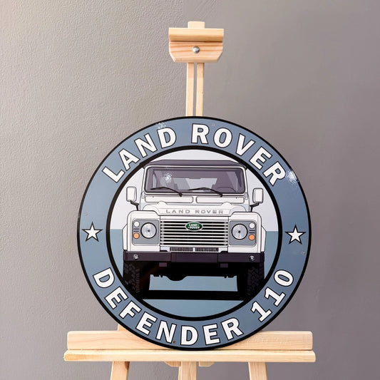 Land Rover Defender 110 - Classic Off-Road Metal Tabela
