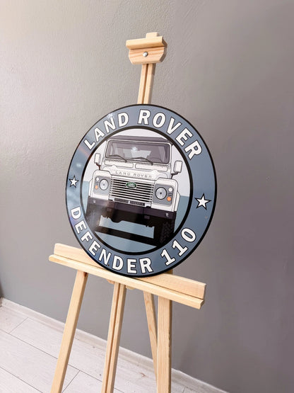 Land Rover Defender 110 - Classic Off-Road Metal Tabela