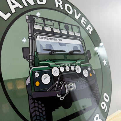 Land Rover Defender 90 - Off-Road Metal Tabela