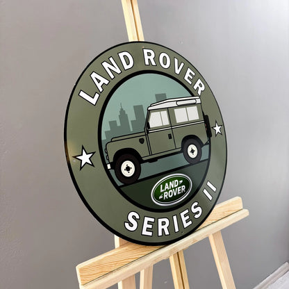 Land Rover Series II - Classic British Off-Road Metal Tabela