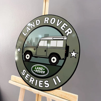 Land Rover Series II - Classic British Off-Road Metal Tabela