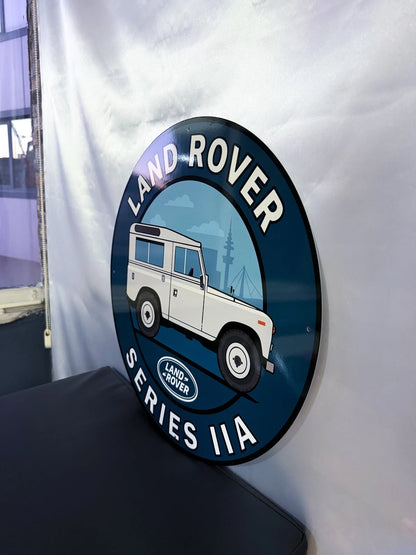 Land Rover Series IIA - Classic British Off-Road Metal Tabela