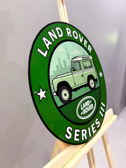 Land Rover Series III - Classic British - 19.7 Metal Tabela