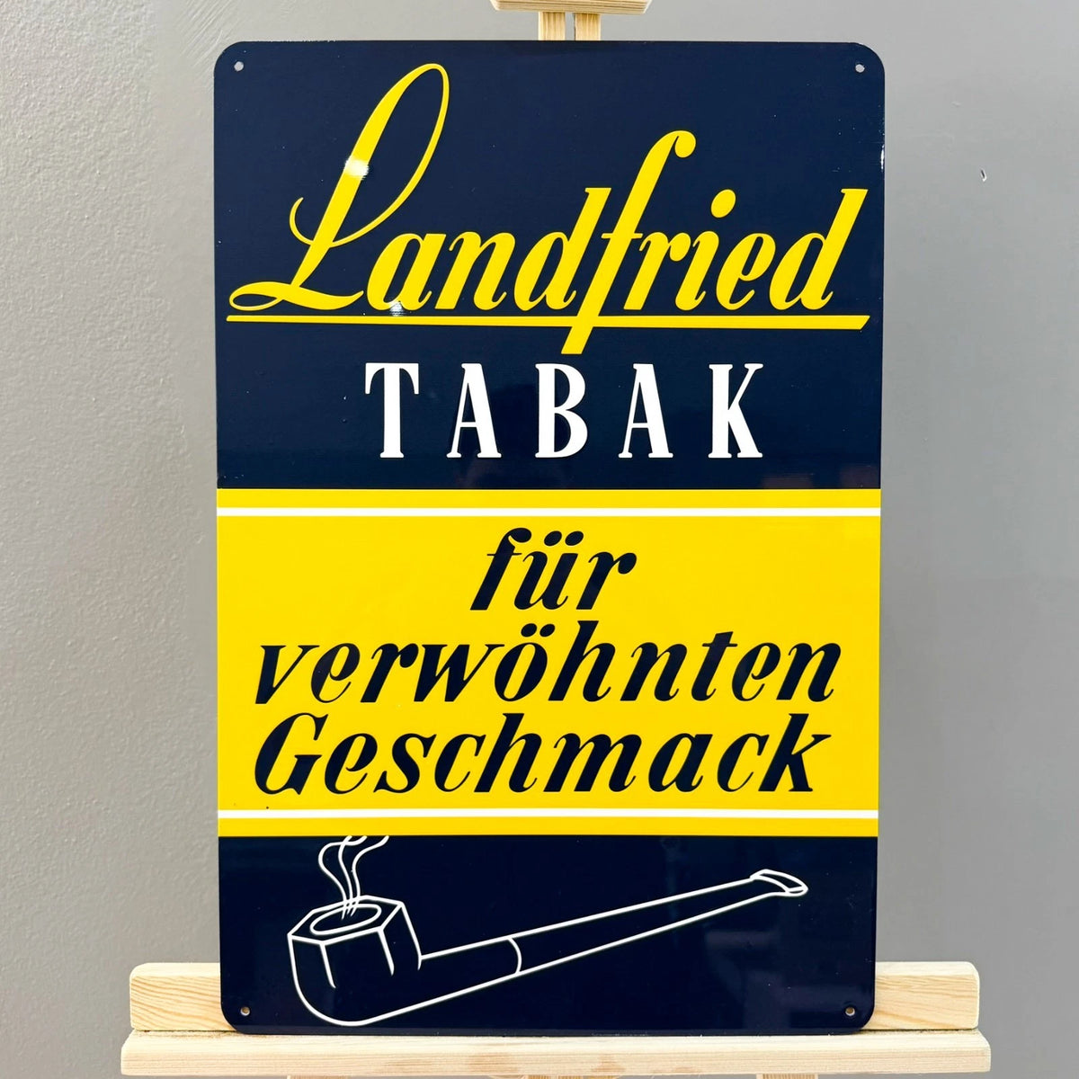 Landfried Tabak - Tobacco Advertising Metal Tabela